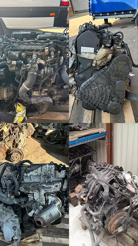 склад двигунів, коробок передач та інших запчастин